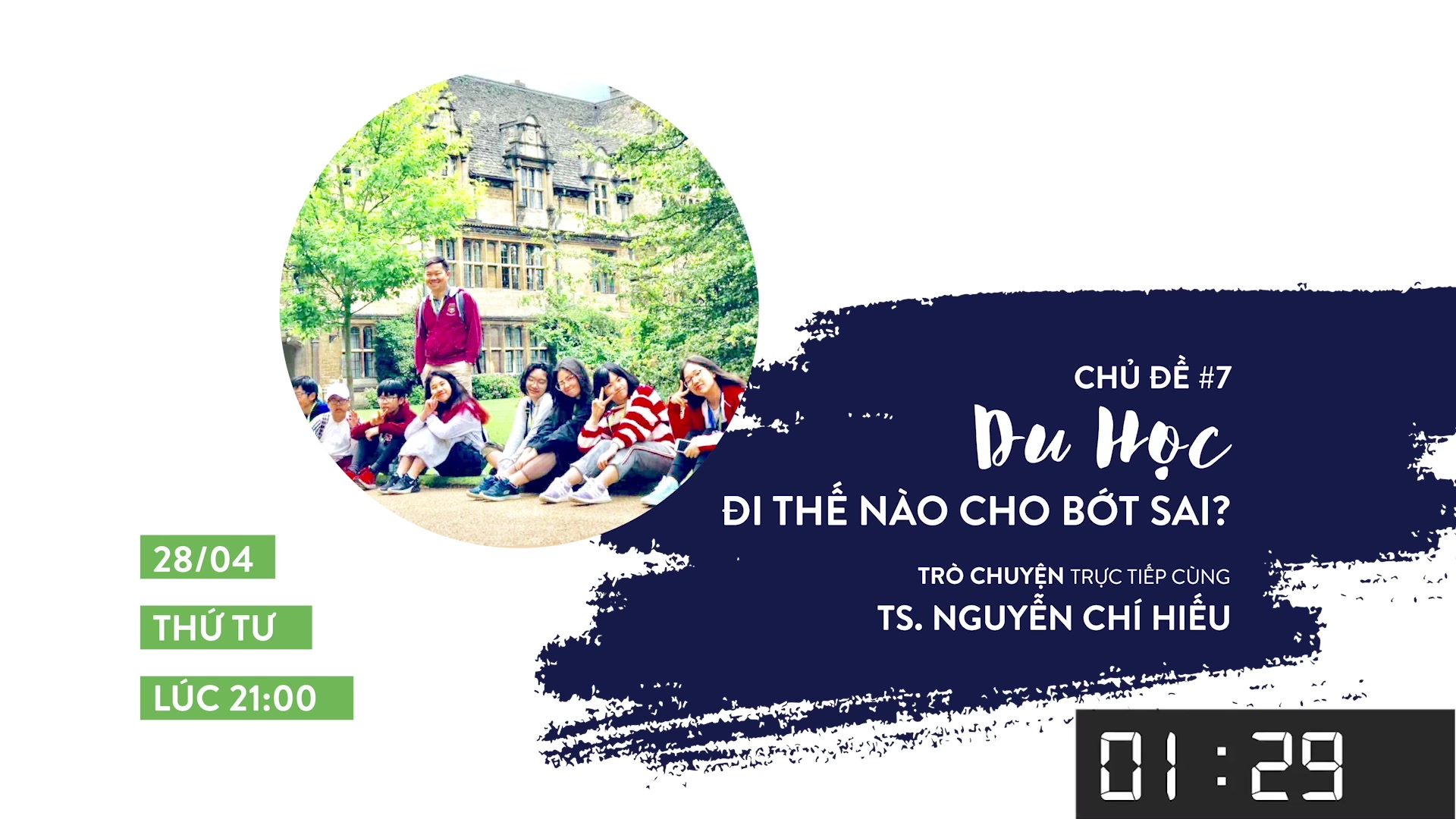 IEG LIVESTREAM 7: DU HỌC - ĐI THẾ NÀO CHO BỚT SAI?