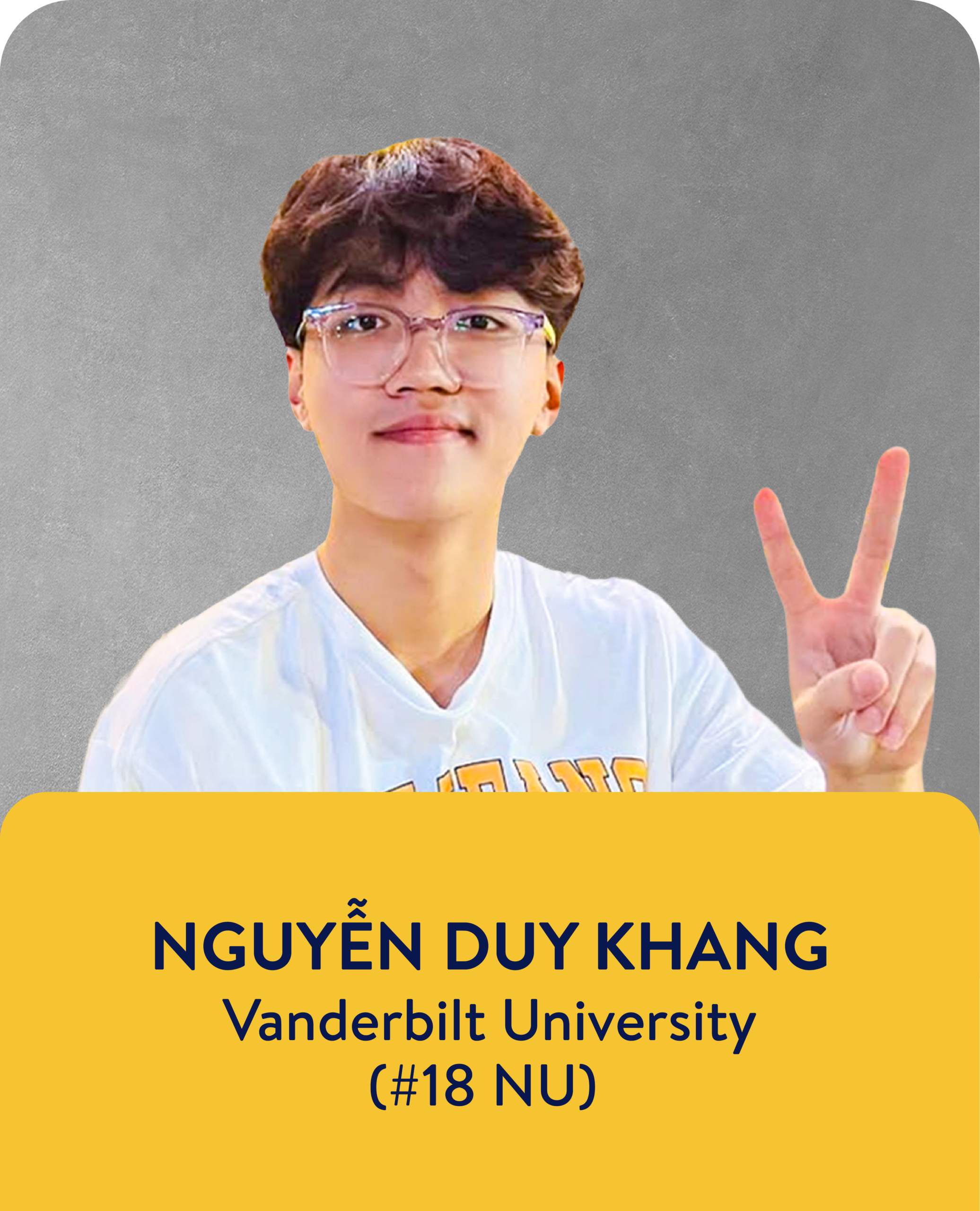 Duy Khang - Học sinh IEG trúng tuyển Vanderbilt Univeristy