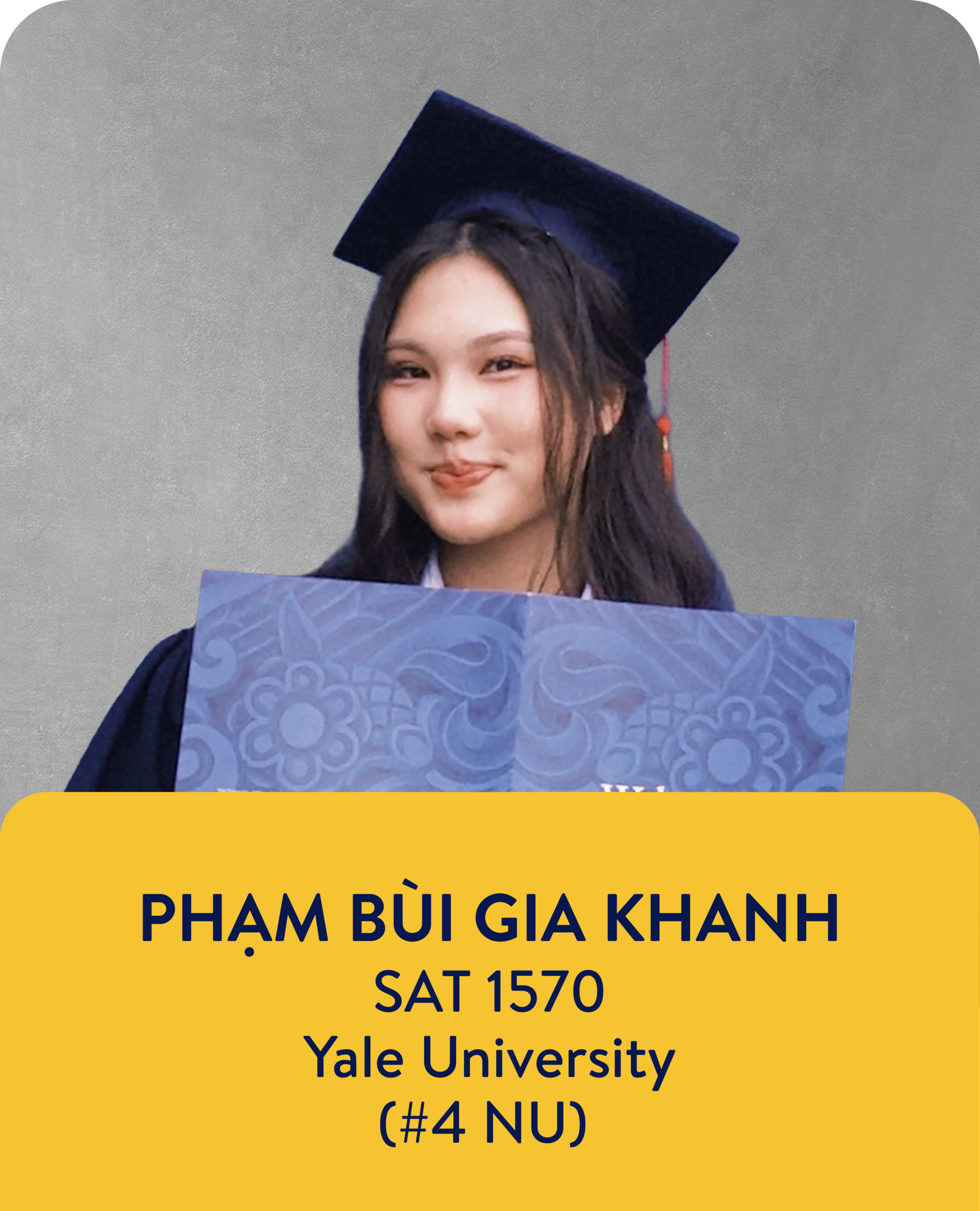 Gia Khanh - Học sinh IEG trúng tuyển Yale University