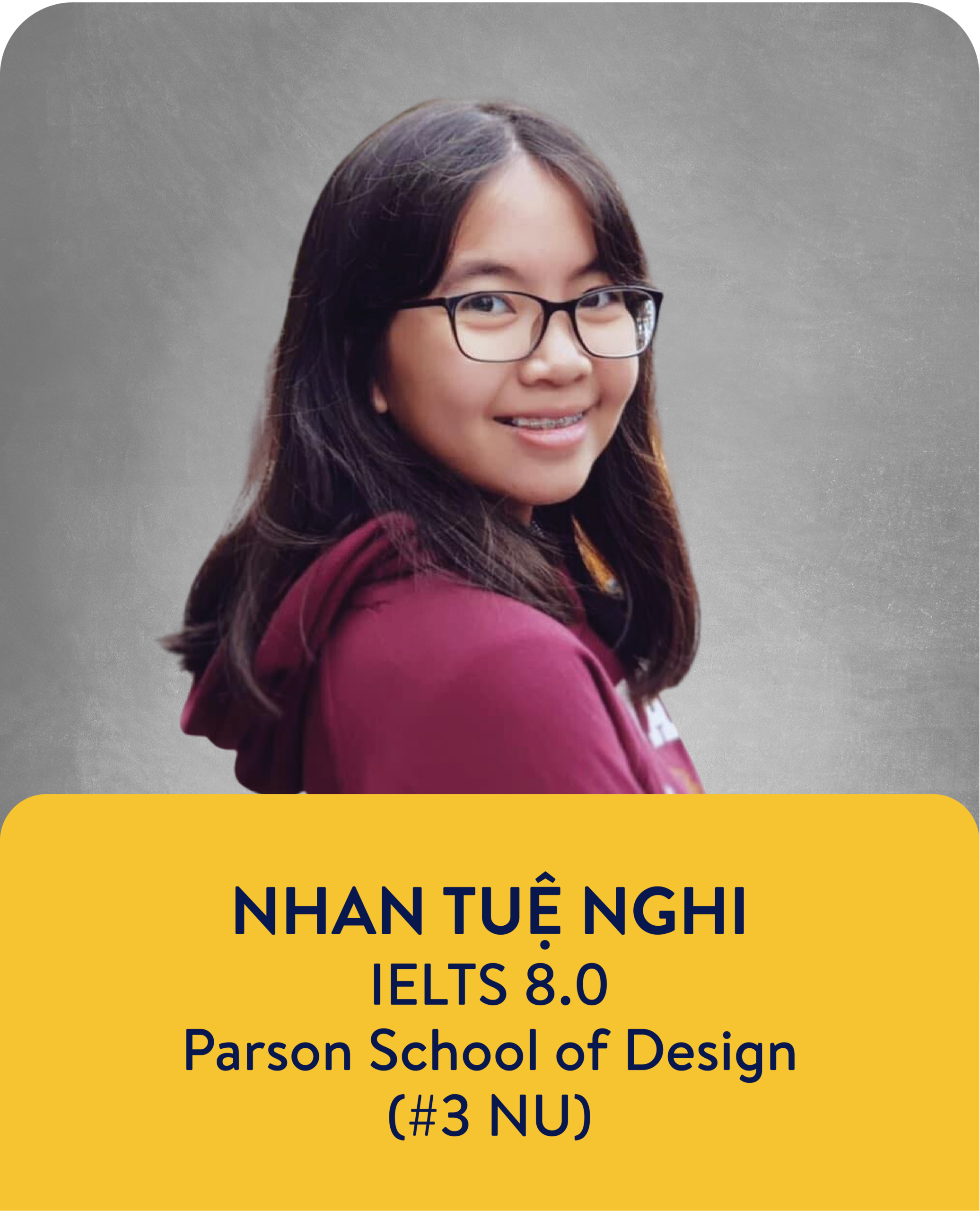Tuệ Nghi - Học sinh IEG trúng tuyển Parson School of Design